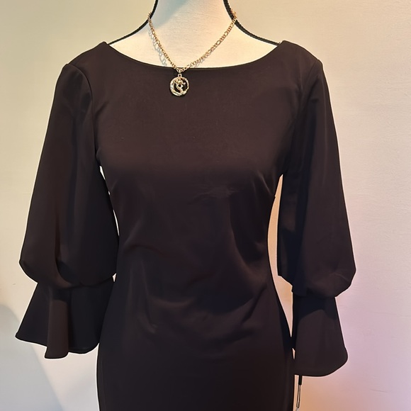 Calvin Klein Bell Sleeved Dress - Picture 2 of 7